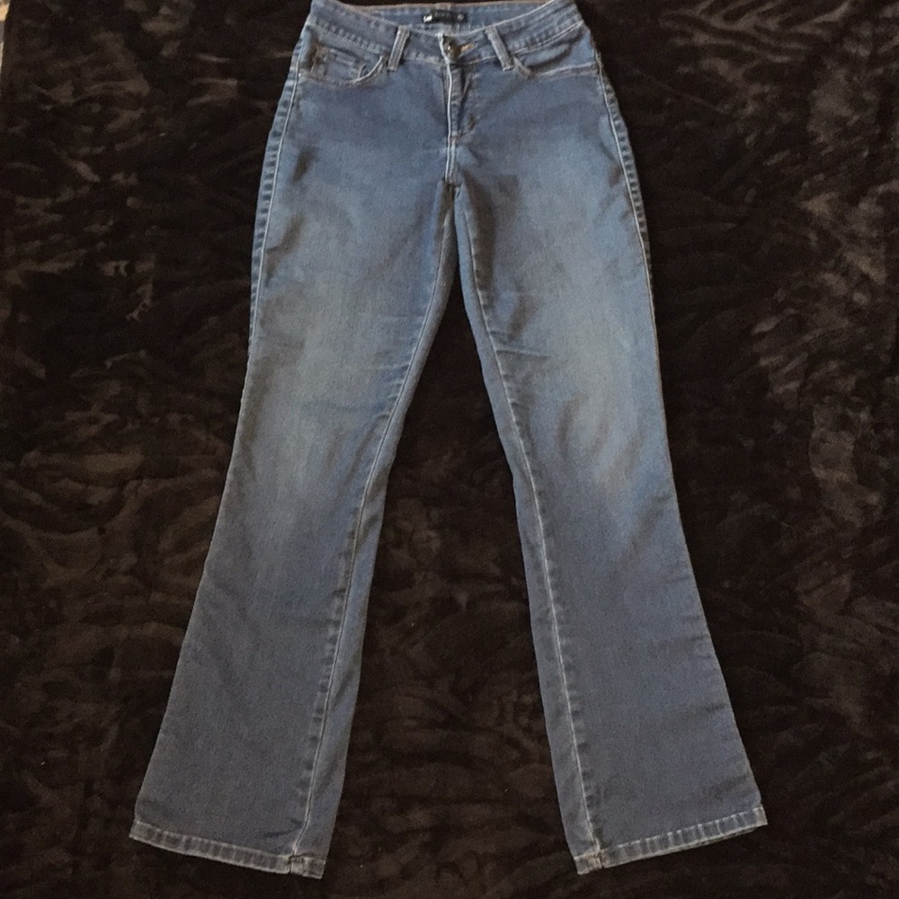 Lee Easy Fit Sz 27 Stretch flares leg blue jeans